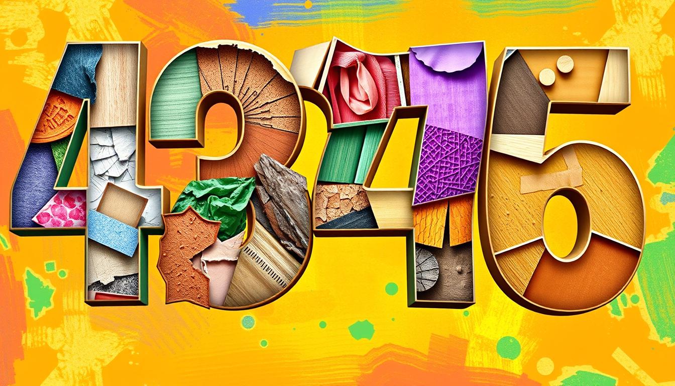 collage de numeros con fotos