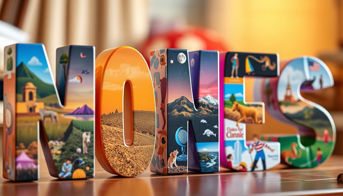 hacer letras con fotos dentro